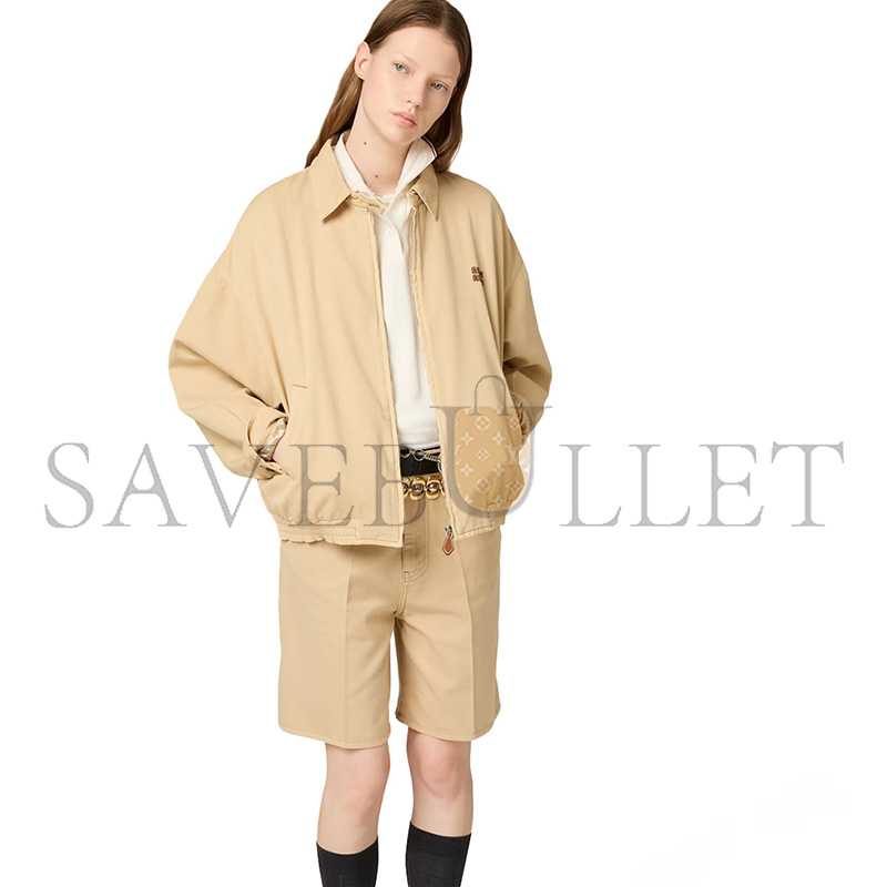 MIU MIU LIGHT DENIM BLOUSON JACKET GWB149 MIU MIU LIGHT DENIM BLOUSON JACKET GWB149